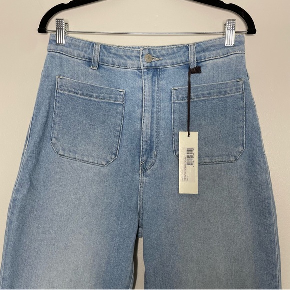 NWT ROLLA’S Sailor Jean Wide Leg High Rise Bluebird Organic Cotton Blue Size 31 - Picture 4 of 10